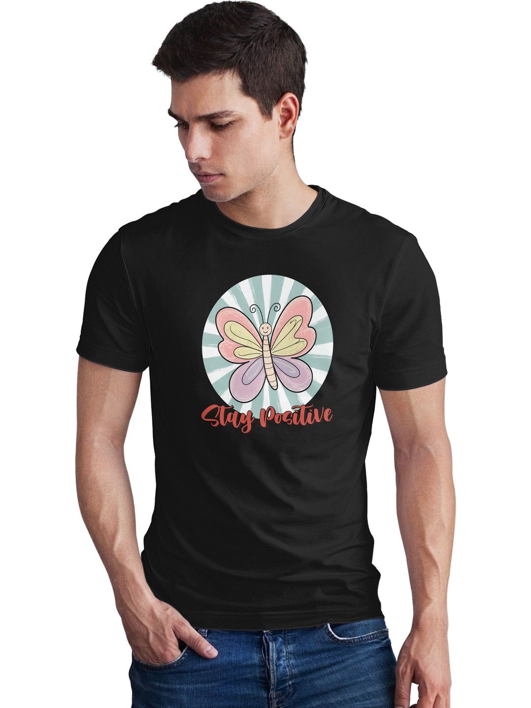Seekbuylove Men Printed Bio Finish T-shirt