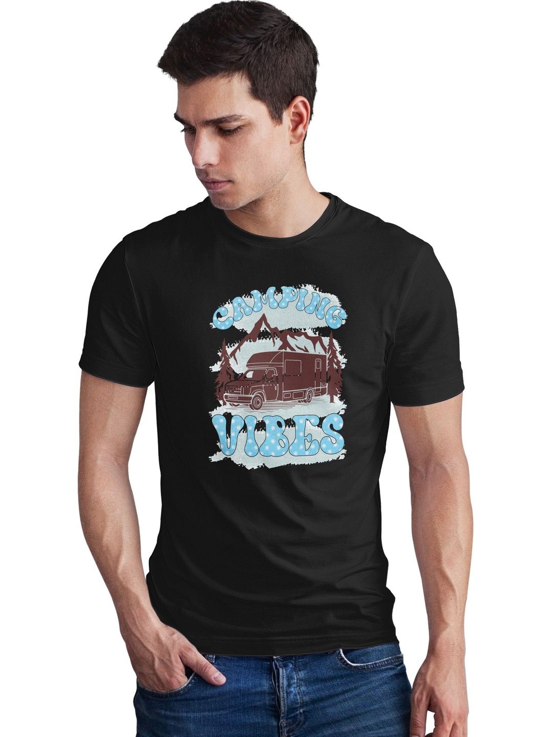 Seekbuylove Men Printed Bio Finish T-shirt