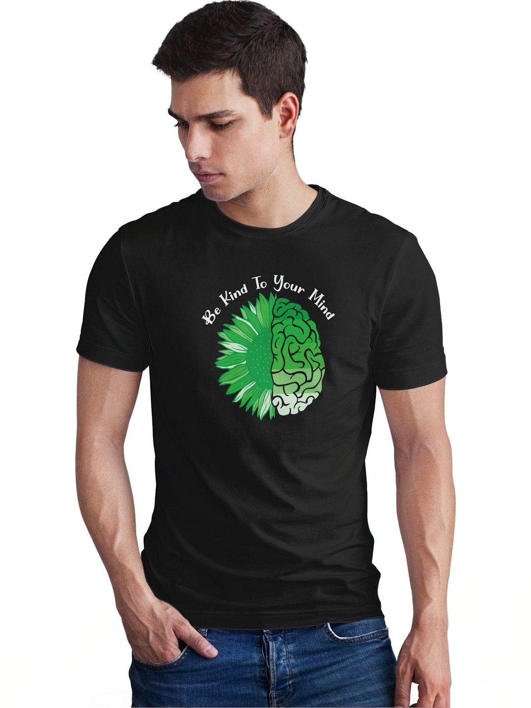 Seekbuylove Men Printed Bio Finish T-shirt