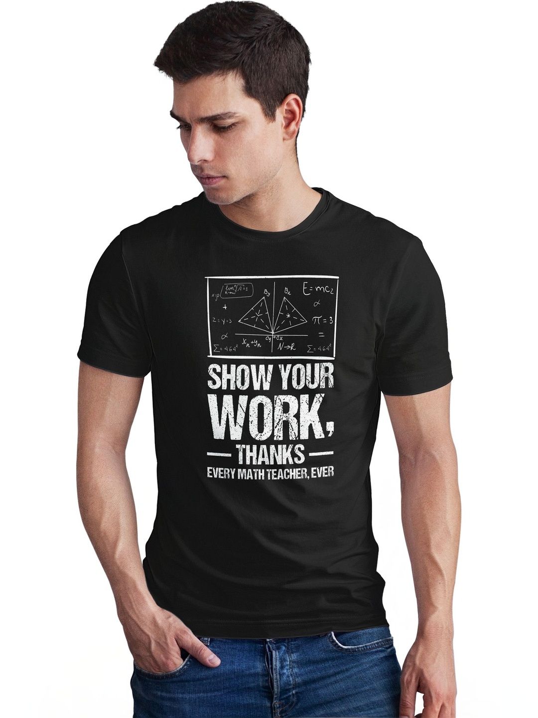 Seekbuylove Men Typography Printed Bio Finish T-shirt
