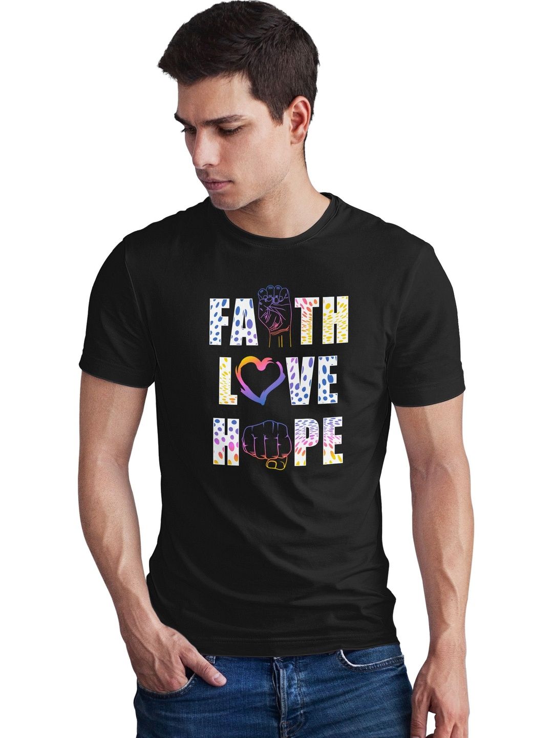 Seekbuylove Men Typography Printed Bio Finish T-shirt