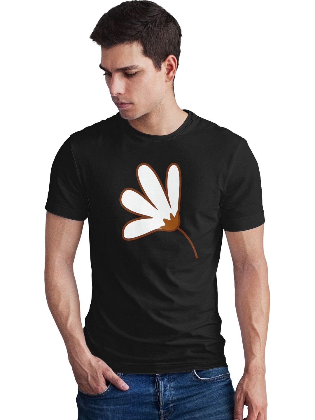 Seekbuylove Men Floral Printed Bio Finish T-shirt