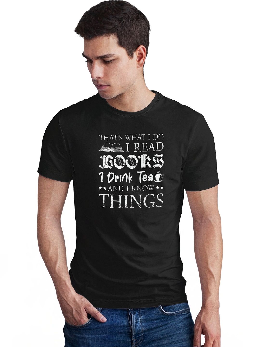 Seekbuylove Men Typography Printed Bio Finish T-shirt