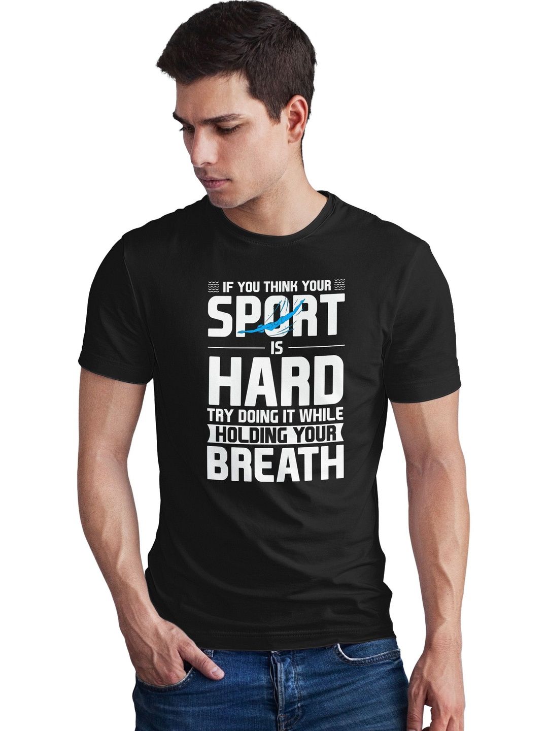 Seekbuylove Men Typography Printed Bio Finish T-shirt