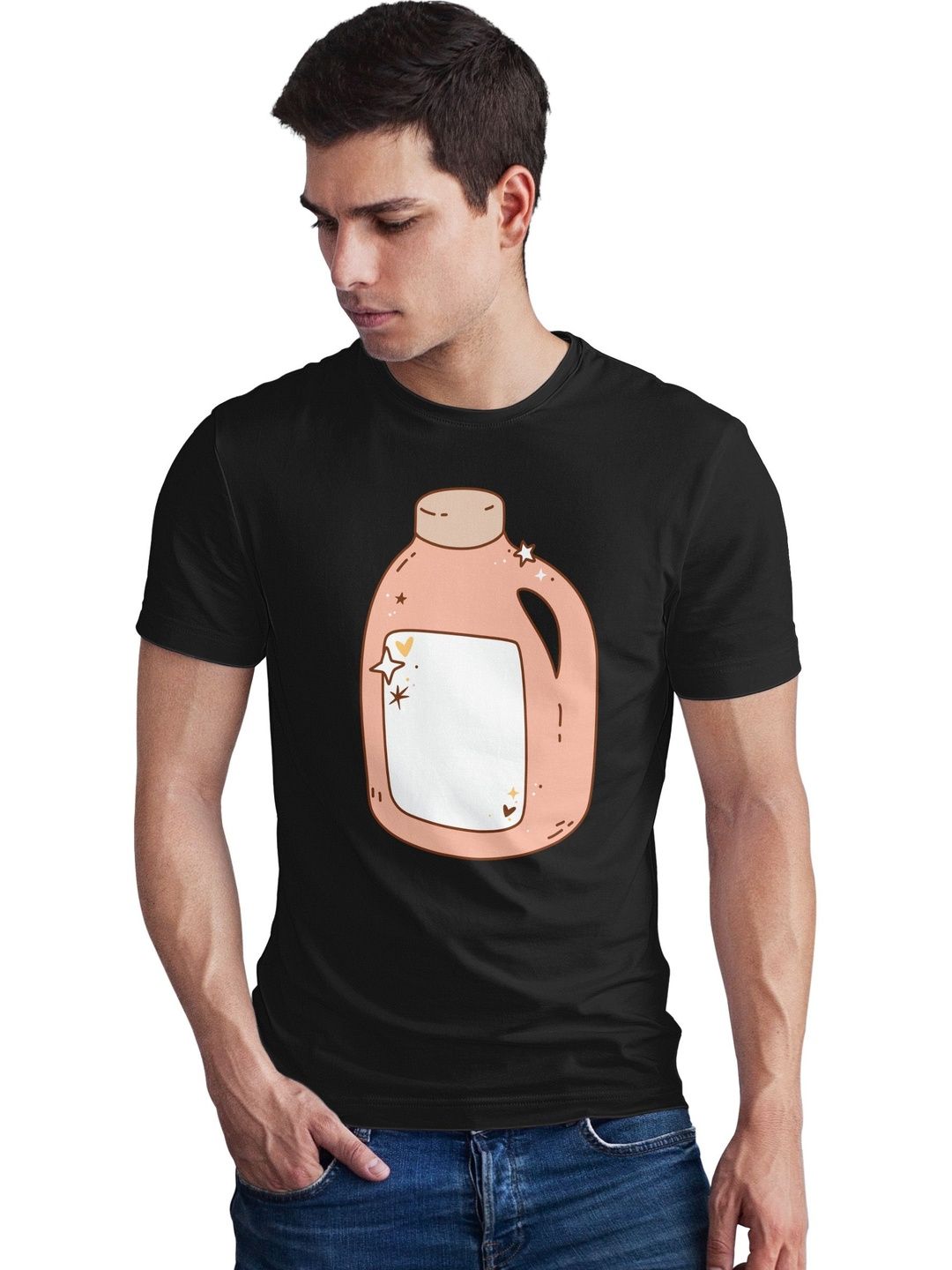 Seekbuylove Men Printed Bio Finish T-shirt