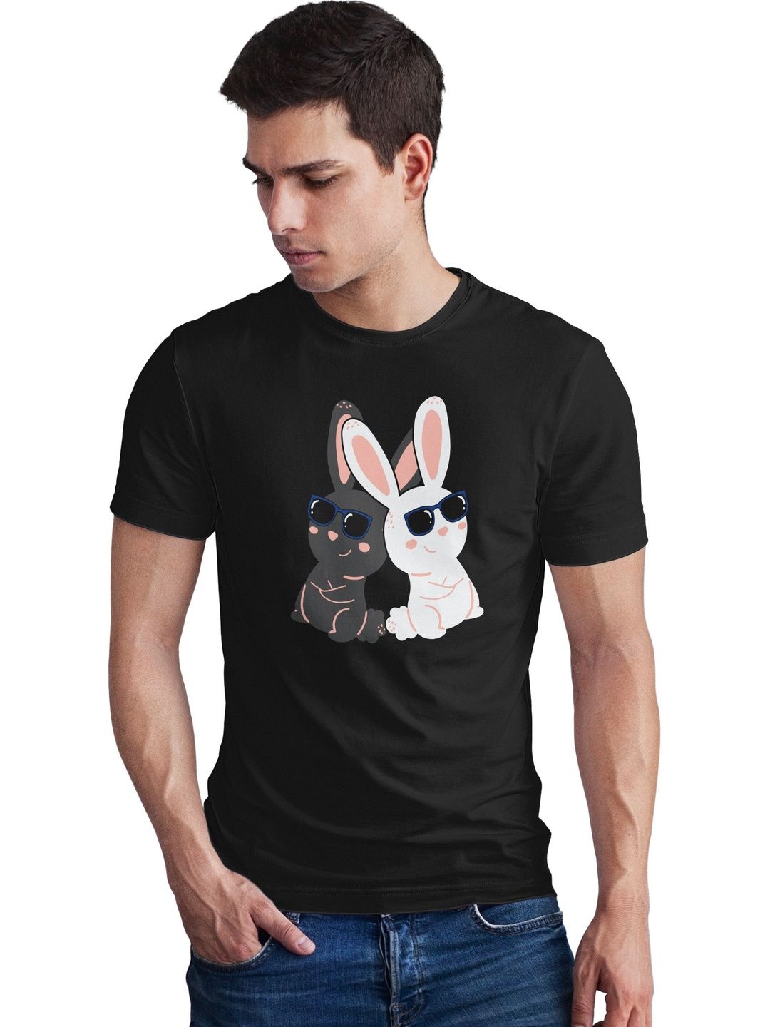 Seekbuylove Men Printed Bio Finish T-shirt