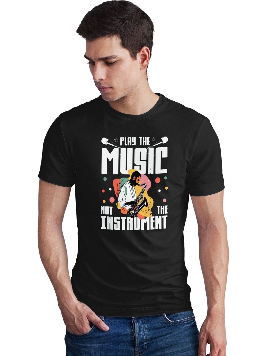 Seekbuylove Men Printed Bio Finish T-shirt