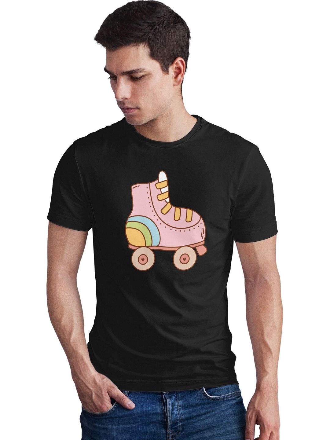 Seekbuylove Men Printed Bio Finish T-shirt