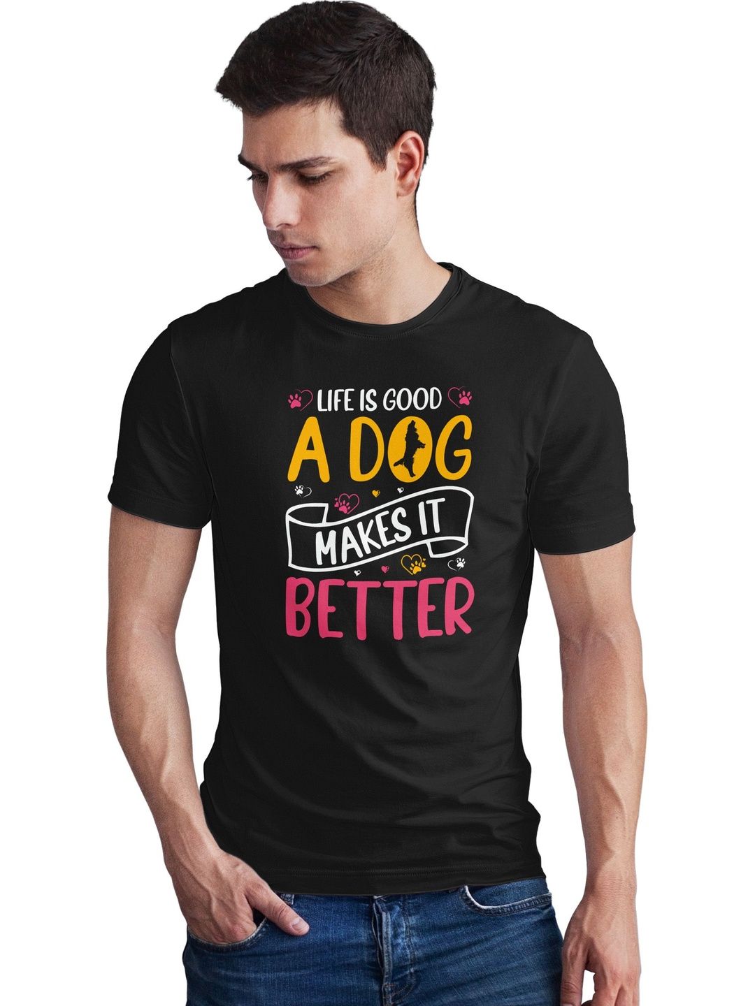 Seekbuylove Men Typography Printed Bio Finish T-shirt