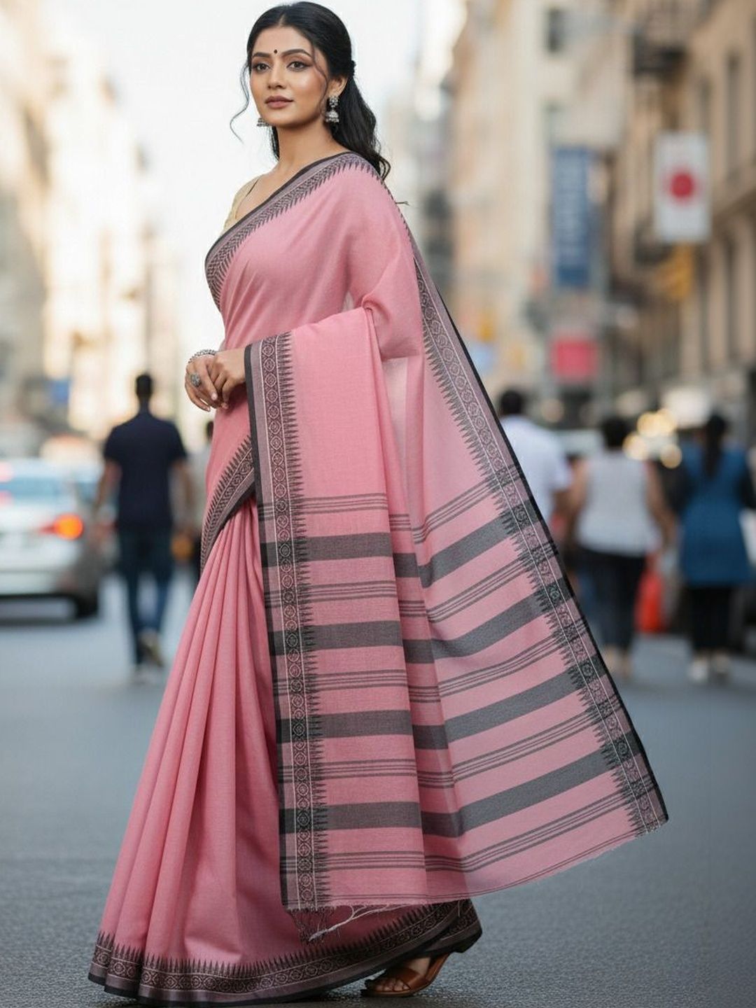 Sangria Khadi Saree
