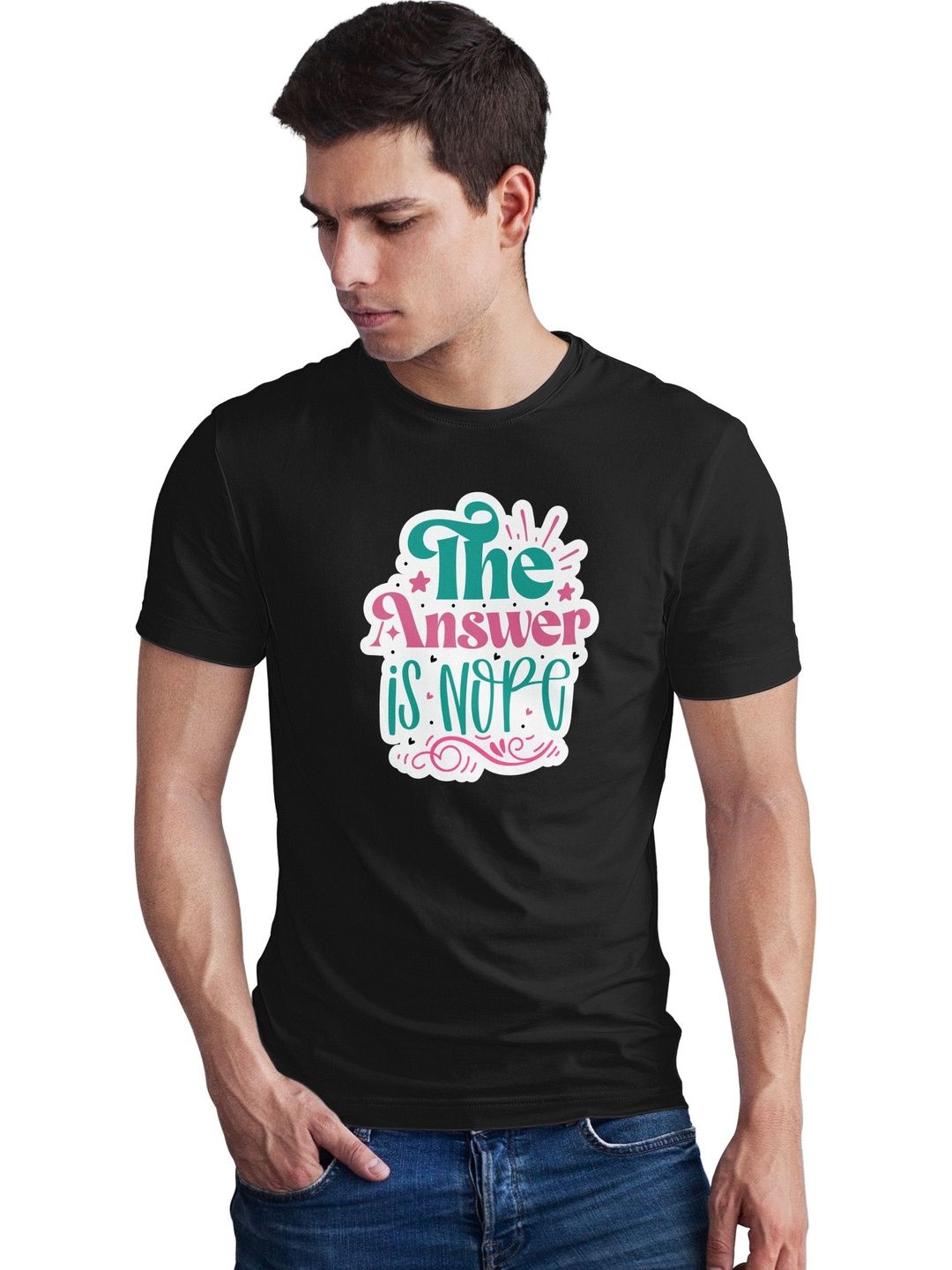 Seekbuylove Men Typography Printed Bio Finish T-shirt