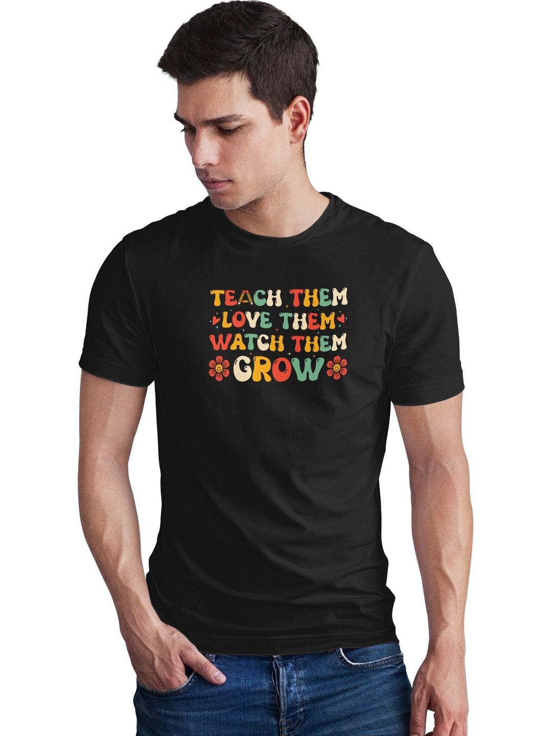 Seekbuylove Men Typography Printed Bio Finish T-shirt
