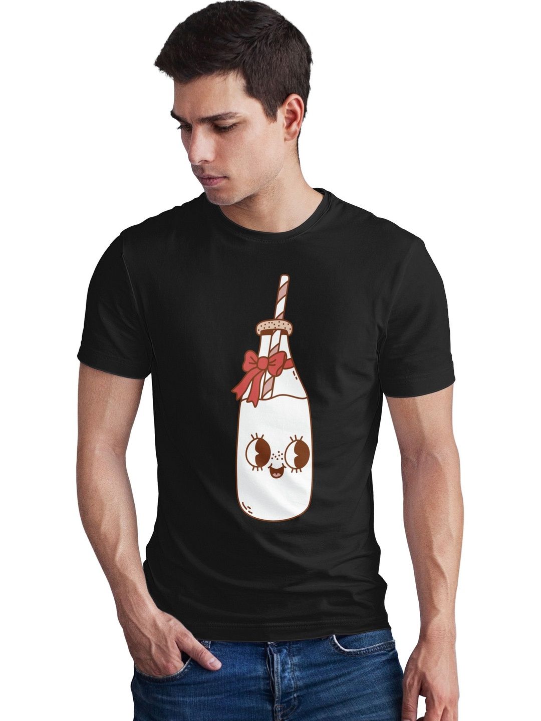 Seekbuylove Men Printed Bio Finish T-shirt