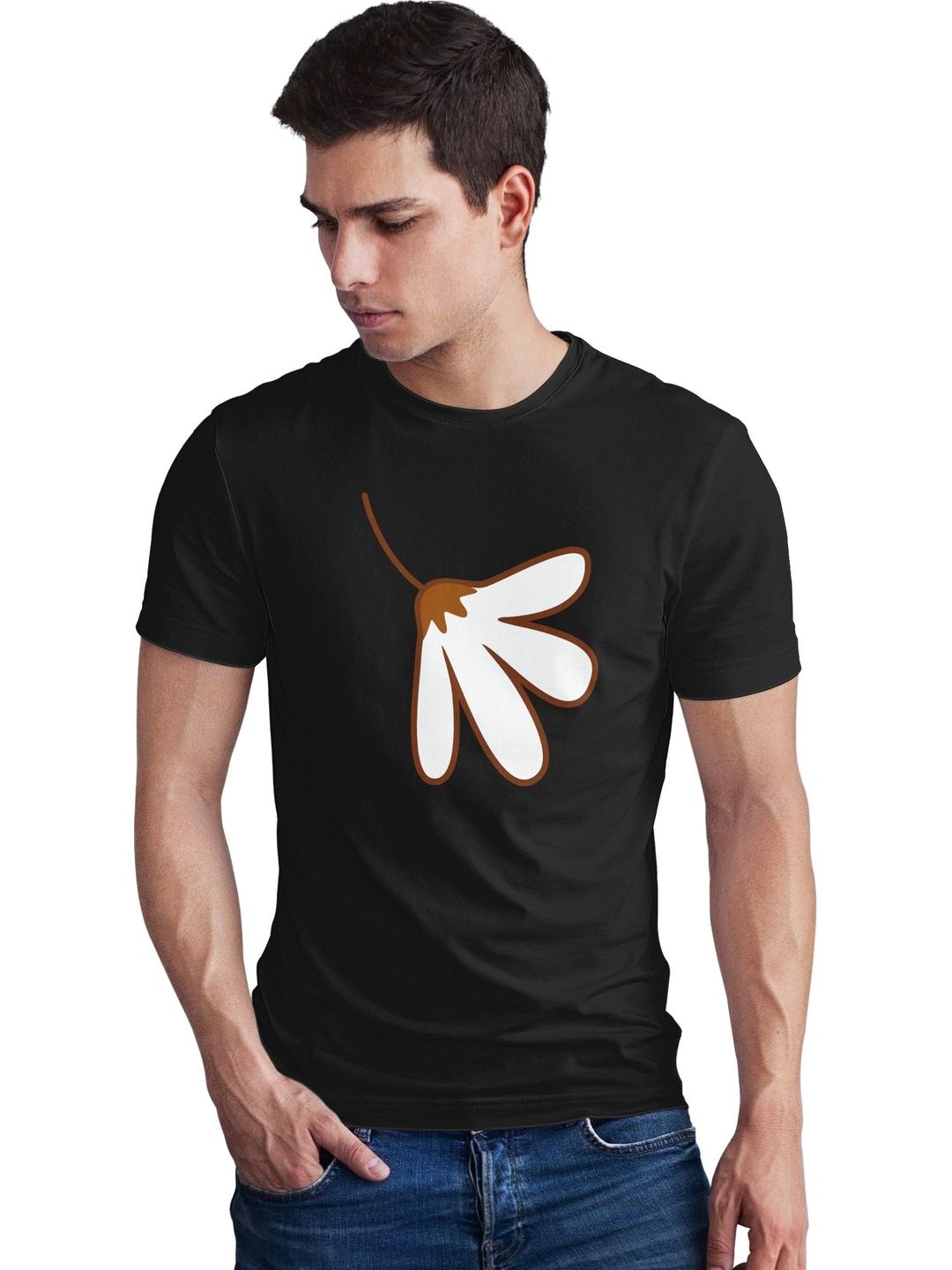 Seekbuylove Men Floral Printed Bio Finish T-shirt