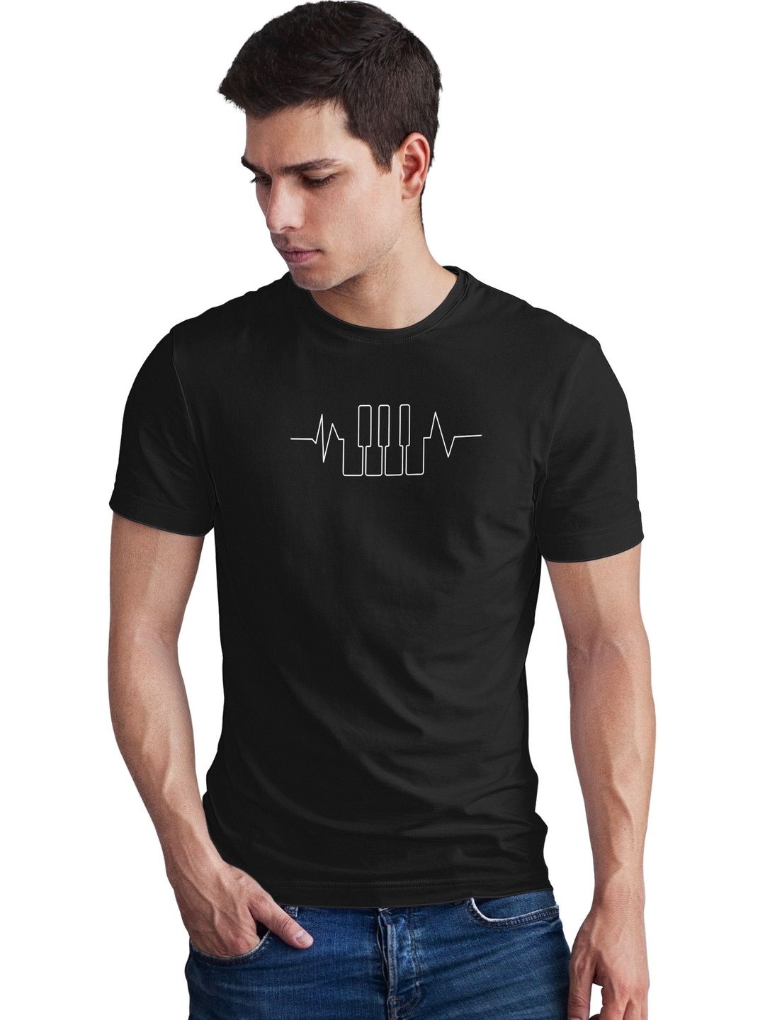 Seekbuylove Men Printed Bio Finish T-shirt
