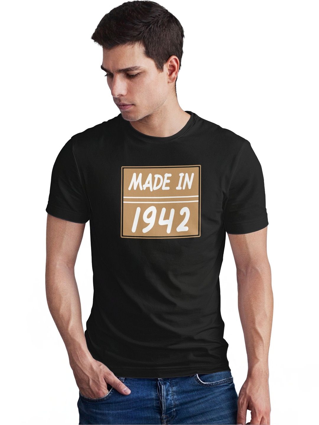 Seekbuylove Men Typography Printed Bio Finish T-shirt