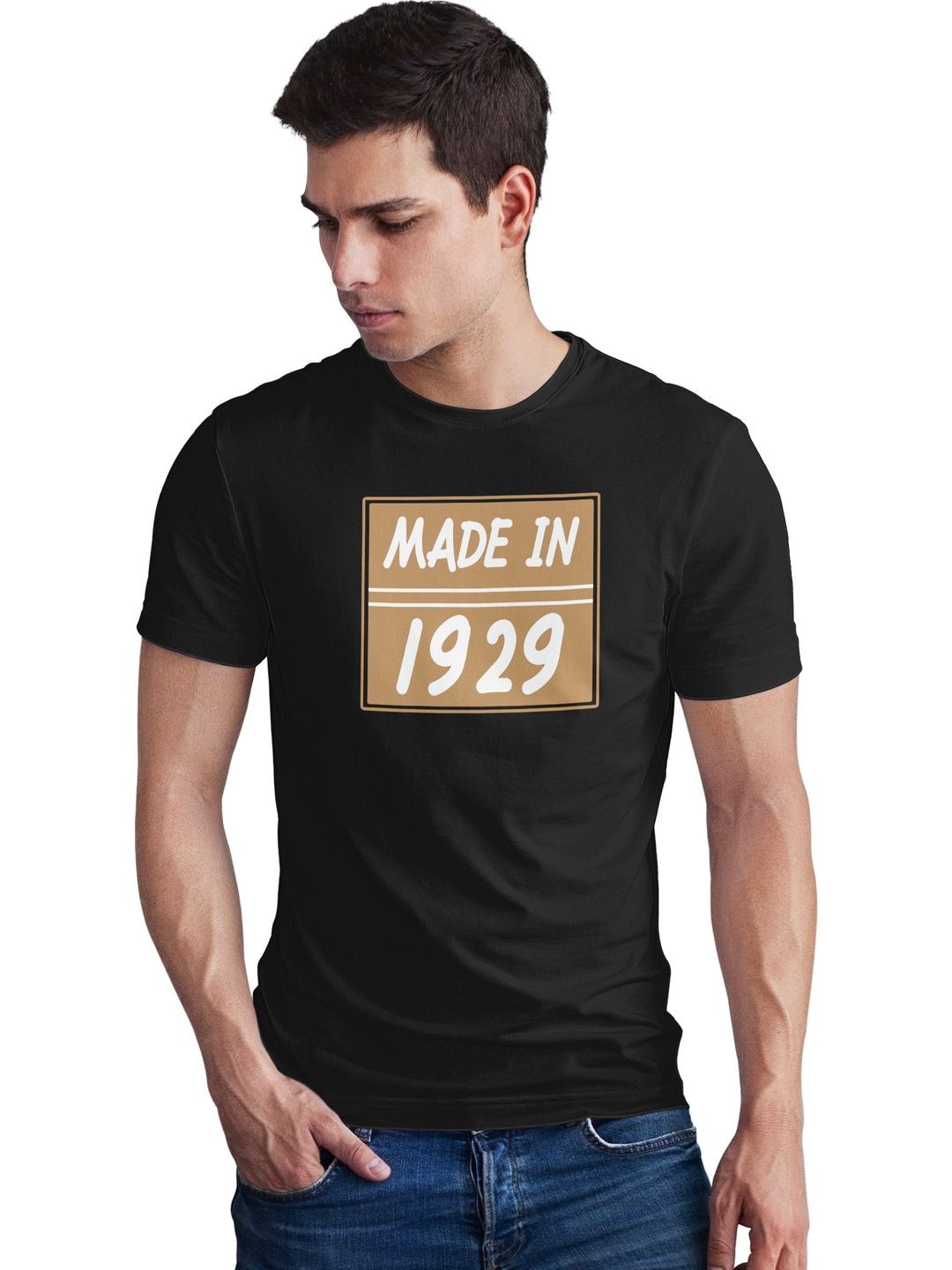 Seekbuylove Men Typography Printed Bio Finish T-shirt