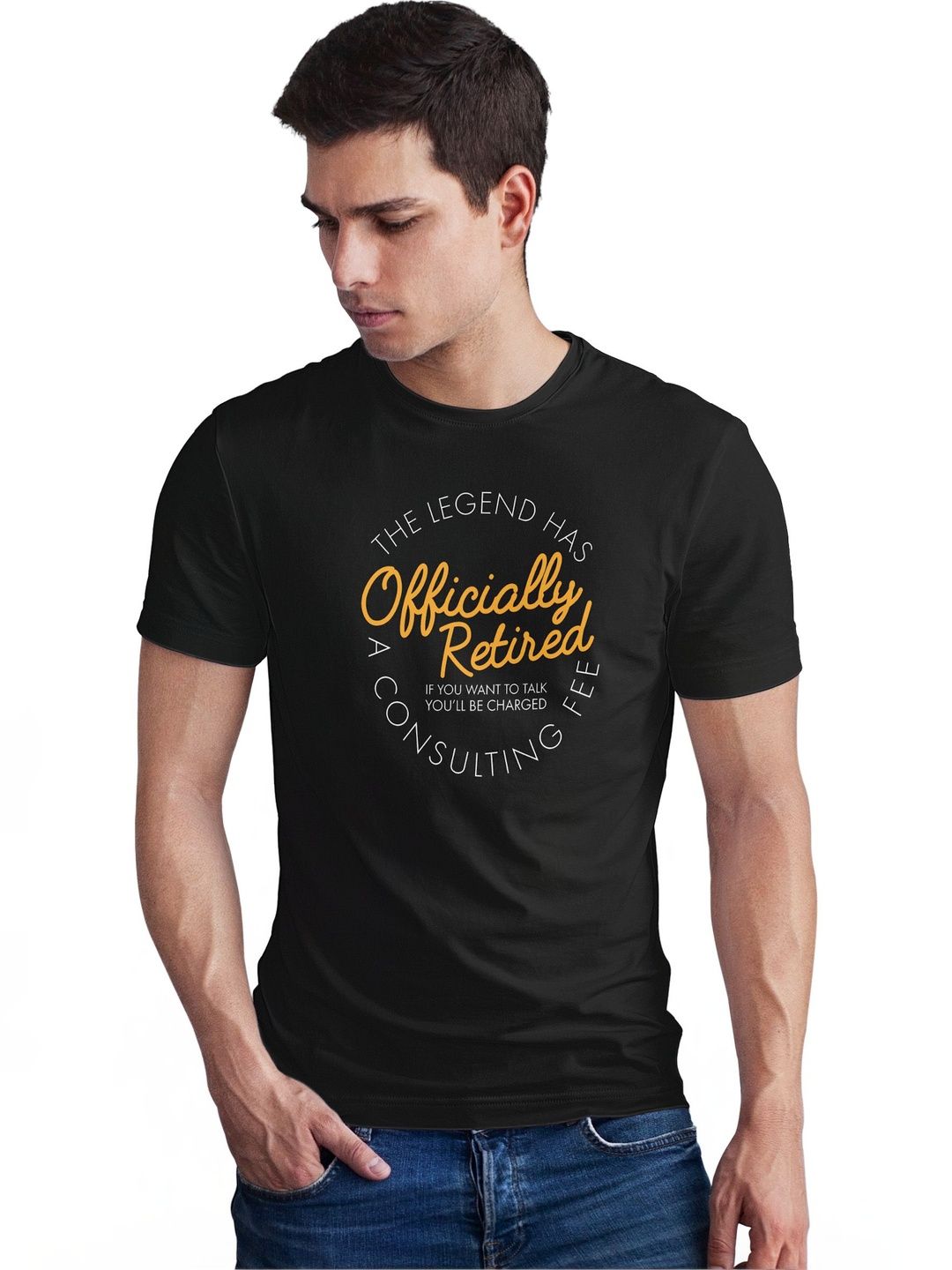 Seekbuylove Men Typography Printed Bio Finish T-shirt