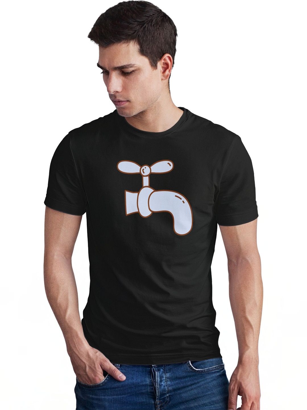 Seekbuylove Men Printed Bio Finish T-shirt