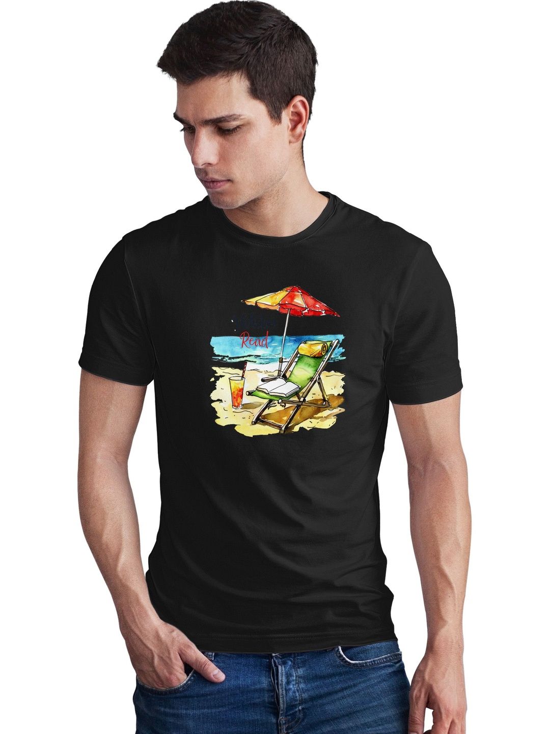 Seekbuylove Men Printed Bio Finish T-shirt