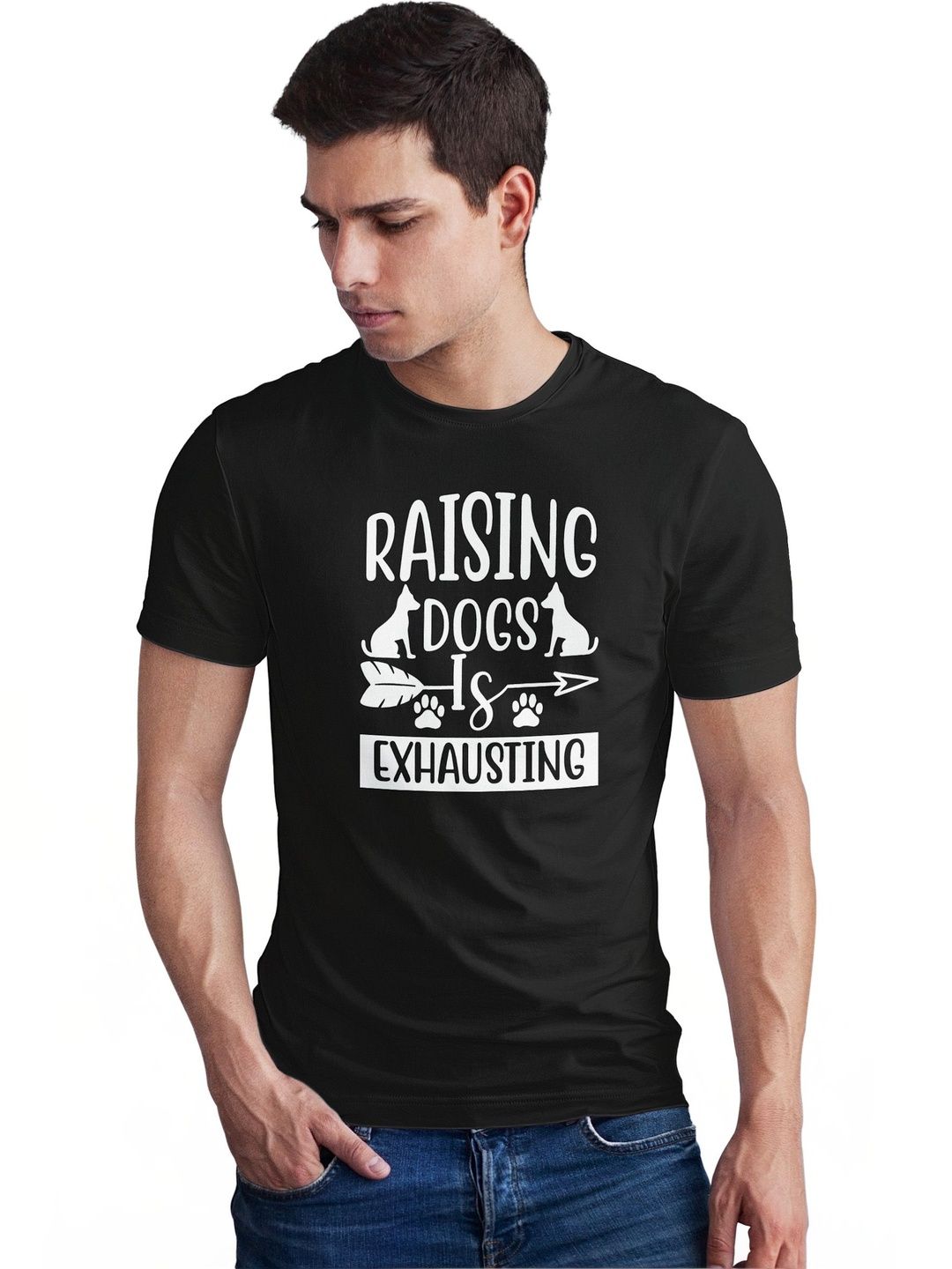 Seekbuylove Men Typography Printed Bio Finish T-shirt