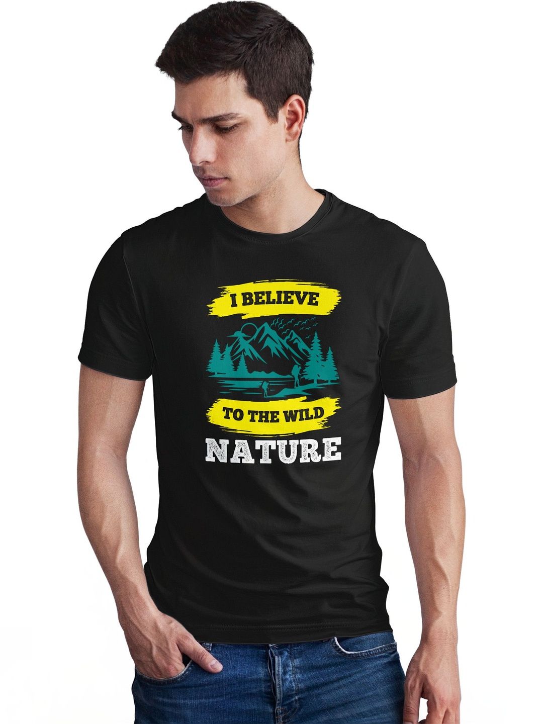 Seekbuylove Men Printed Bio Finish T-shirt