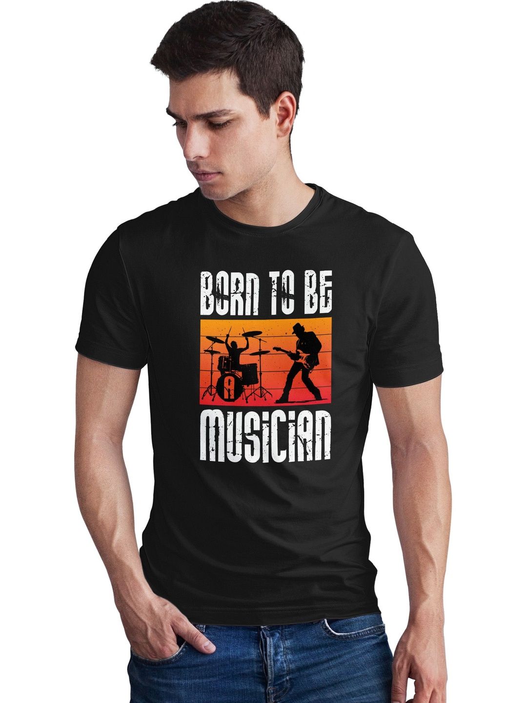 Seekbuylove Men Typography Printed Bio Finish T-shirt