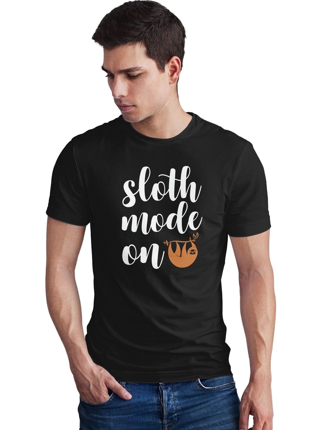 Seekbuylove Men Typography Printed Bio Finish T-shirt