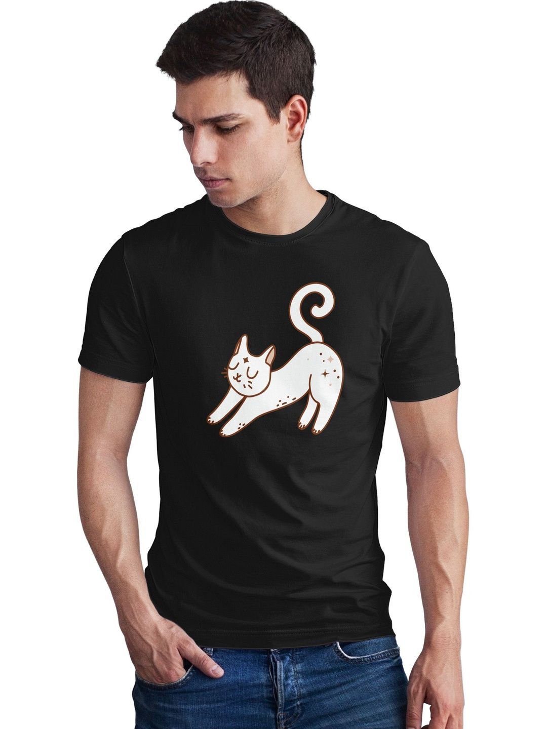 Seekbuylove Men Printed Bio Finish T-shirt