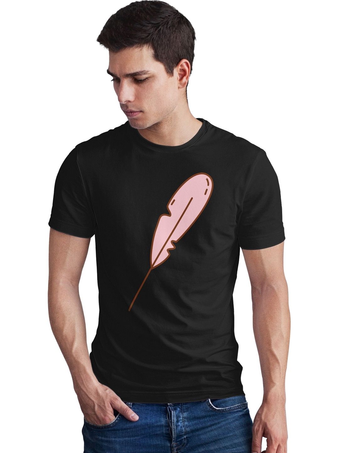 Seekbuylove Men Printed Bio Finish T-shirt