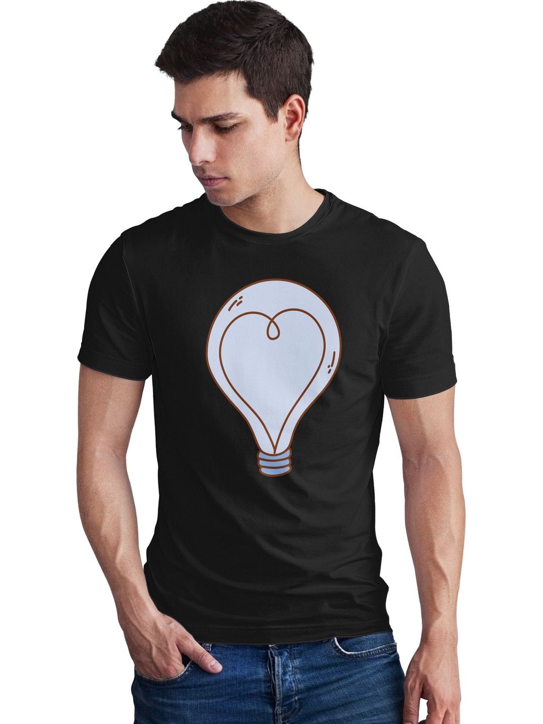 Seekbuylove Men Printed Bio Finish T-shirt