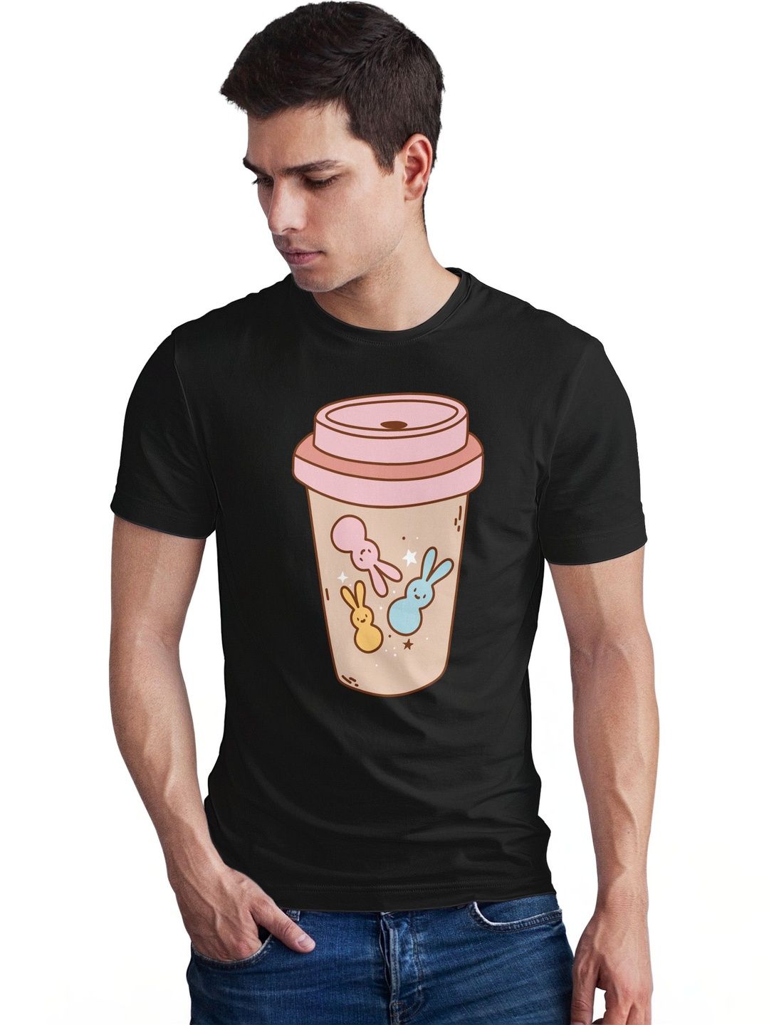 Seekbuylove Men Printed Bio Finish T-shirt