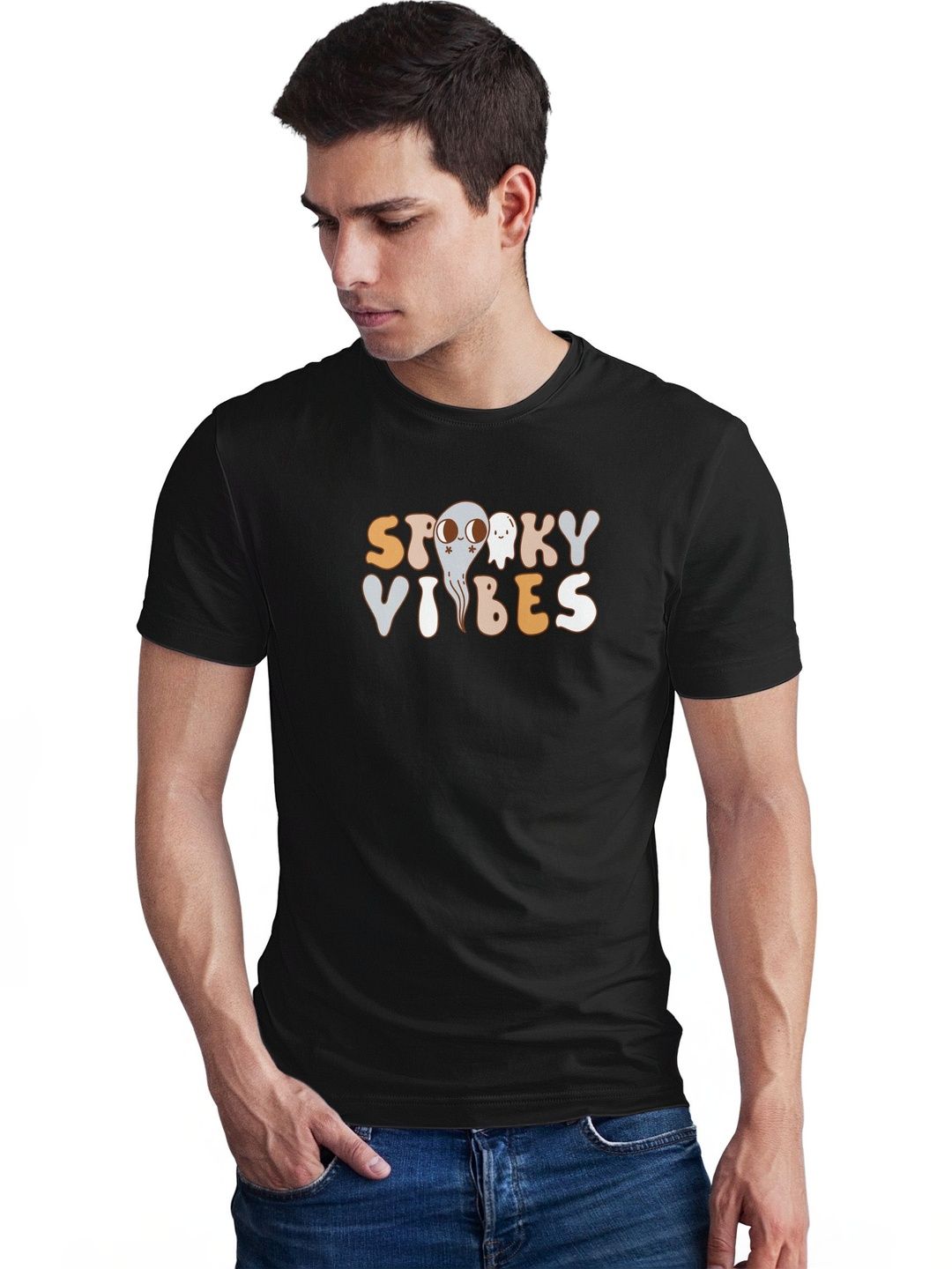 Seekbuylove Men Typography Printed Bio Finish T-shirt