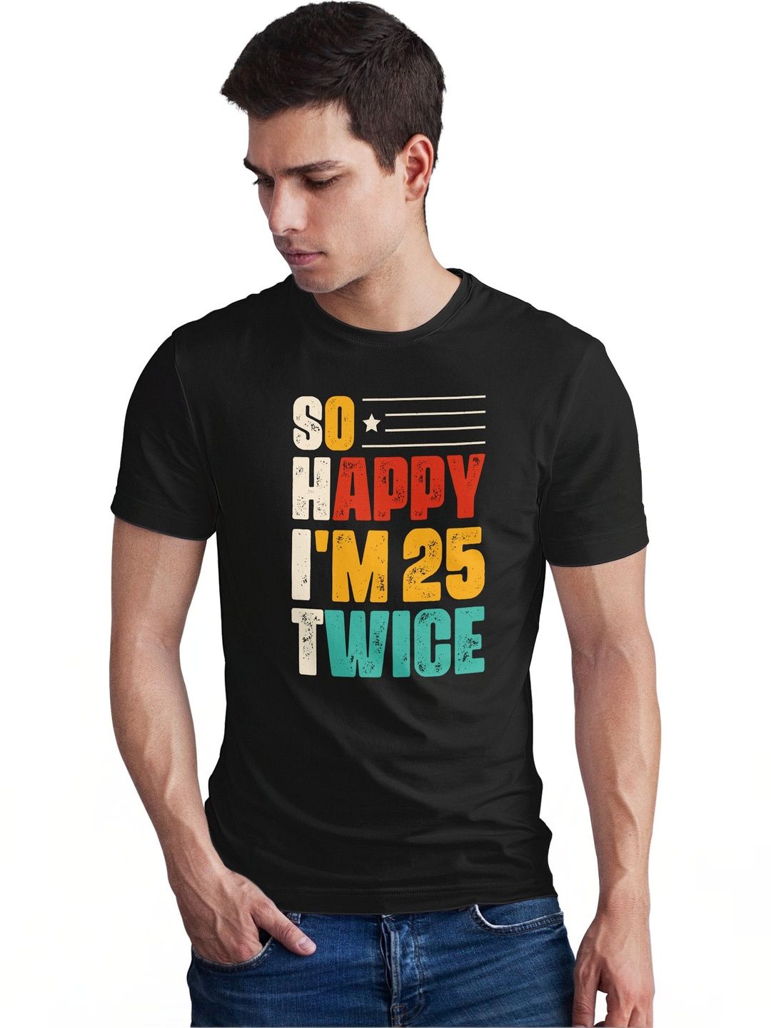 Seekbuylove Men Typography Printed Bio Finish T-shirt
