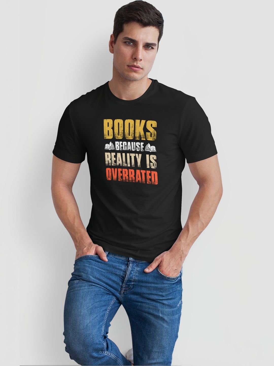 Seekbuylove Men Printed Bio Finish T-shirt