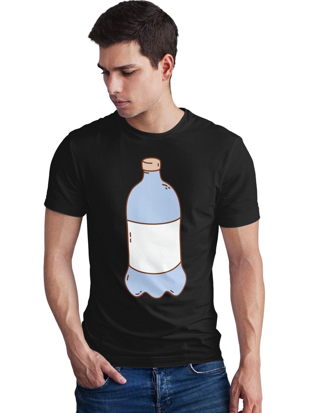 Seekbuylove Men Printed Bio Finish T-shirt