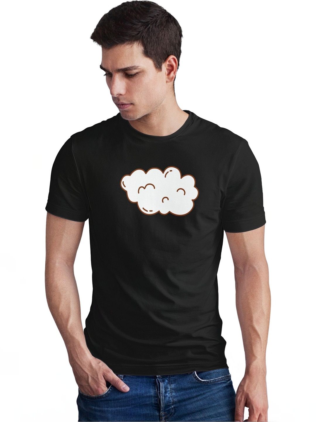 Seekbuylove Men Printed Bio Finish T-shirt