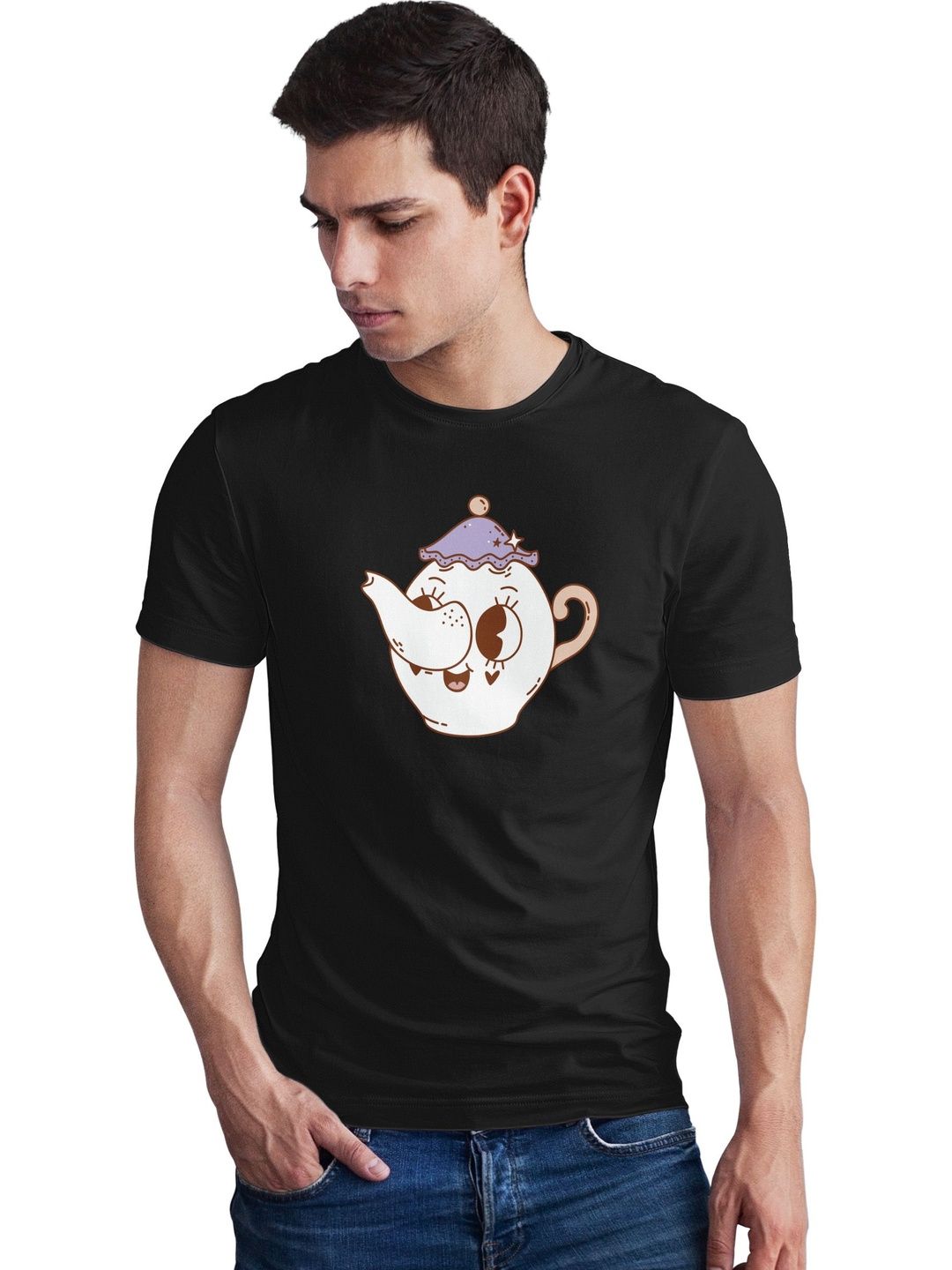 Seekbuylove Men Printed Bio Finish T-shirt