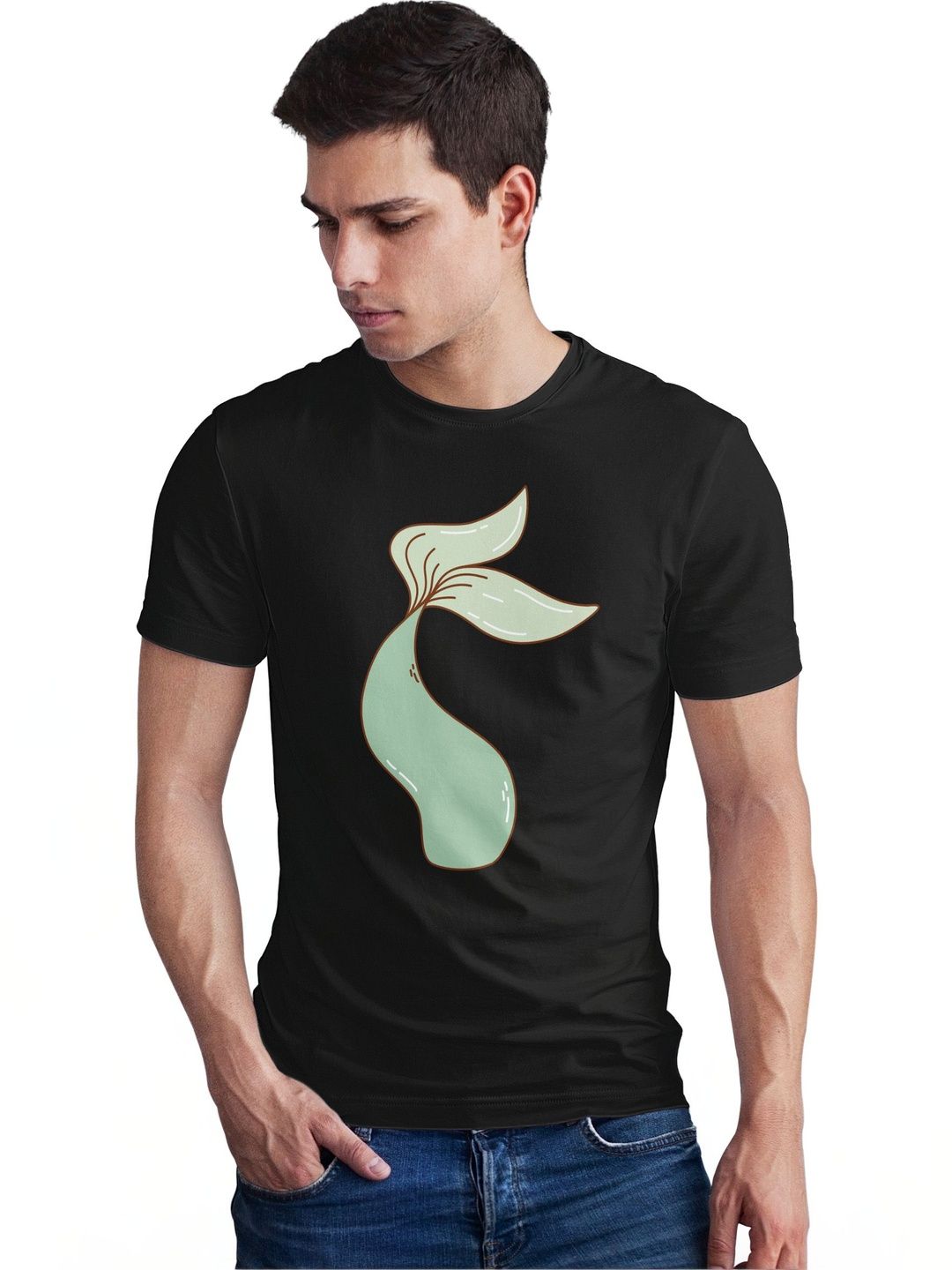 Seekbuylove Men Printed Bio Finish T-shirt