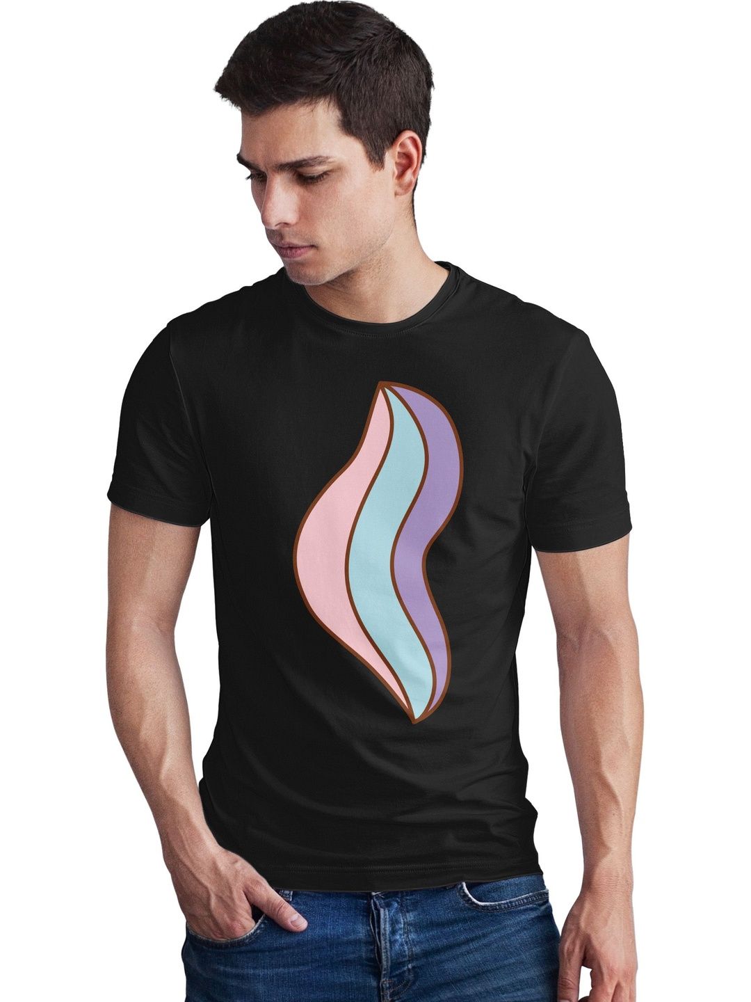 Seekbuylove Men Printed Bio Finish T-shirt