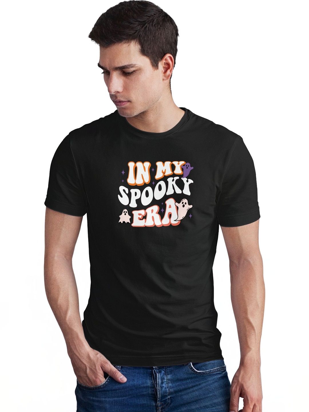 Seekbuylove Men Typography Printed Bio Finish T-shirt