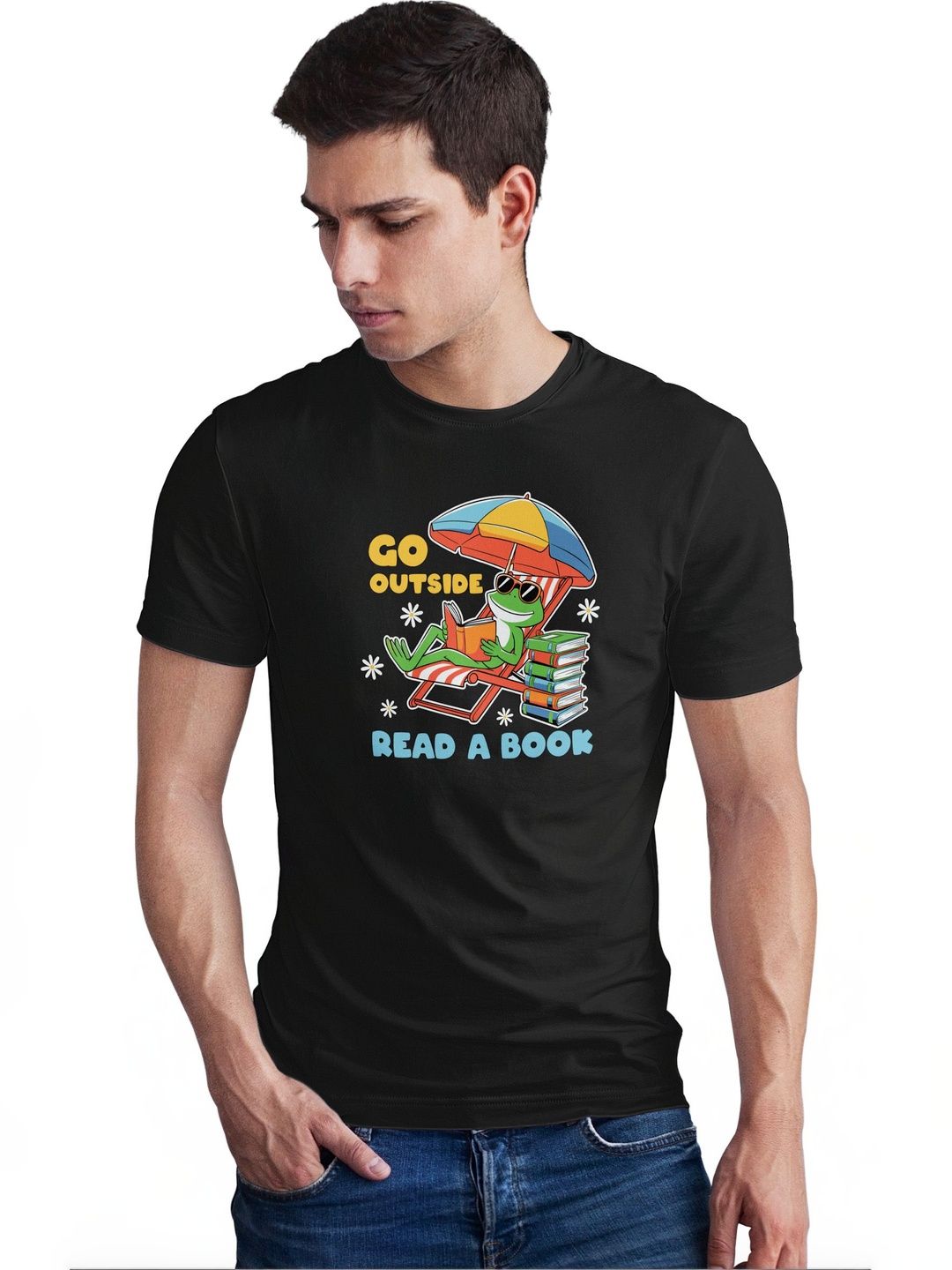 Seekbuylove Men Printed Bio Finish T-shirt