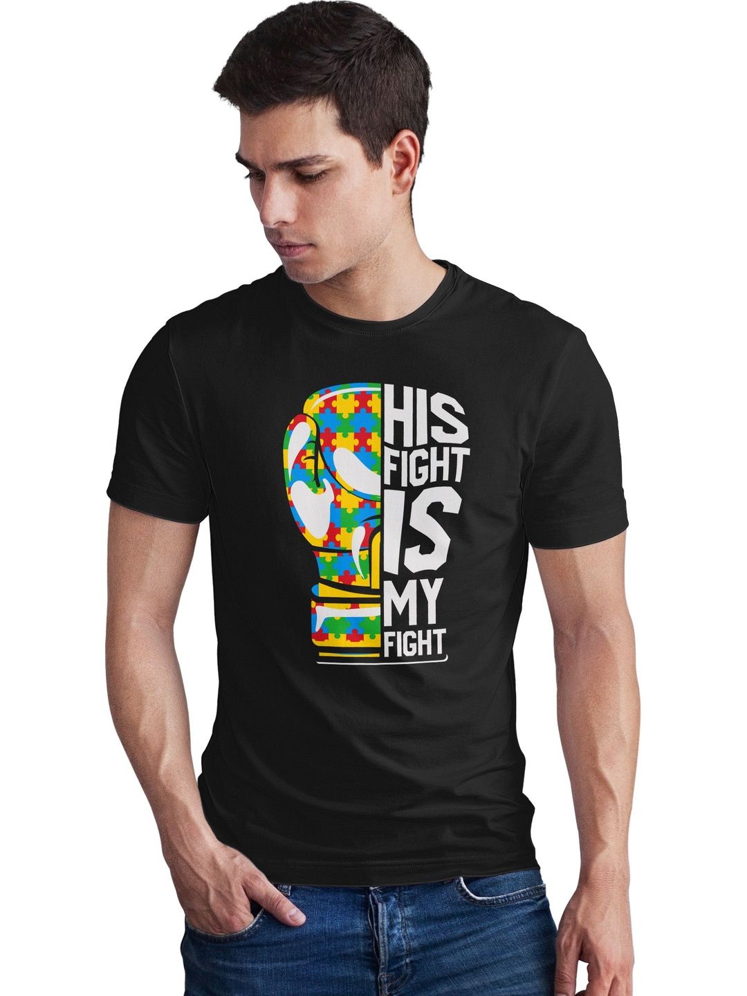 Seekbuylove Men Printed Bio Finish T-shirt