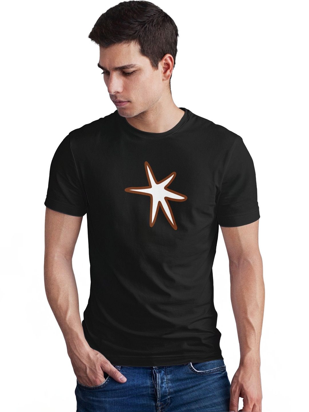 Seekbuylove Men Printed Bio Finish T-shirt
