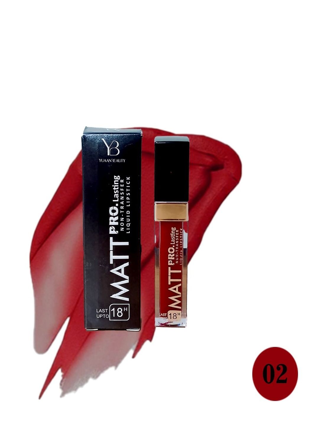 YUAAN BEAUTY YUAAN BEAUTY Matt Pro Lasting Liquid Lipstick - 3.2 g - 02