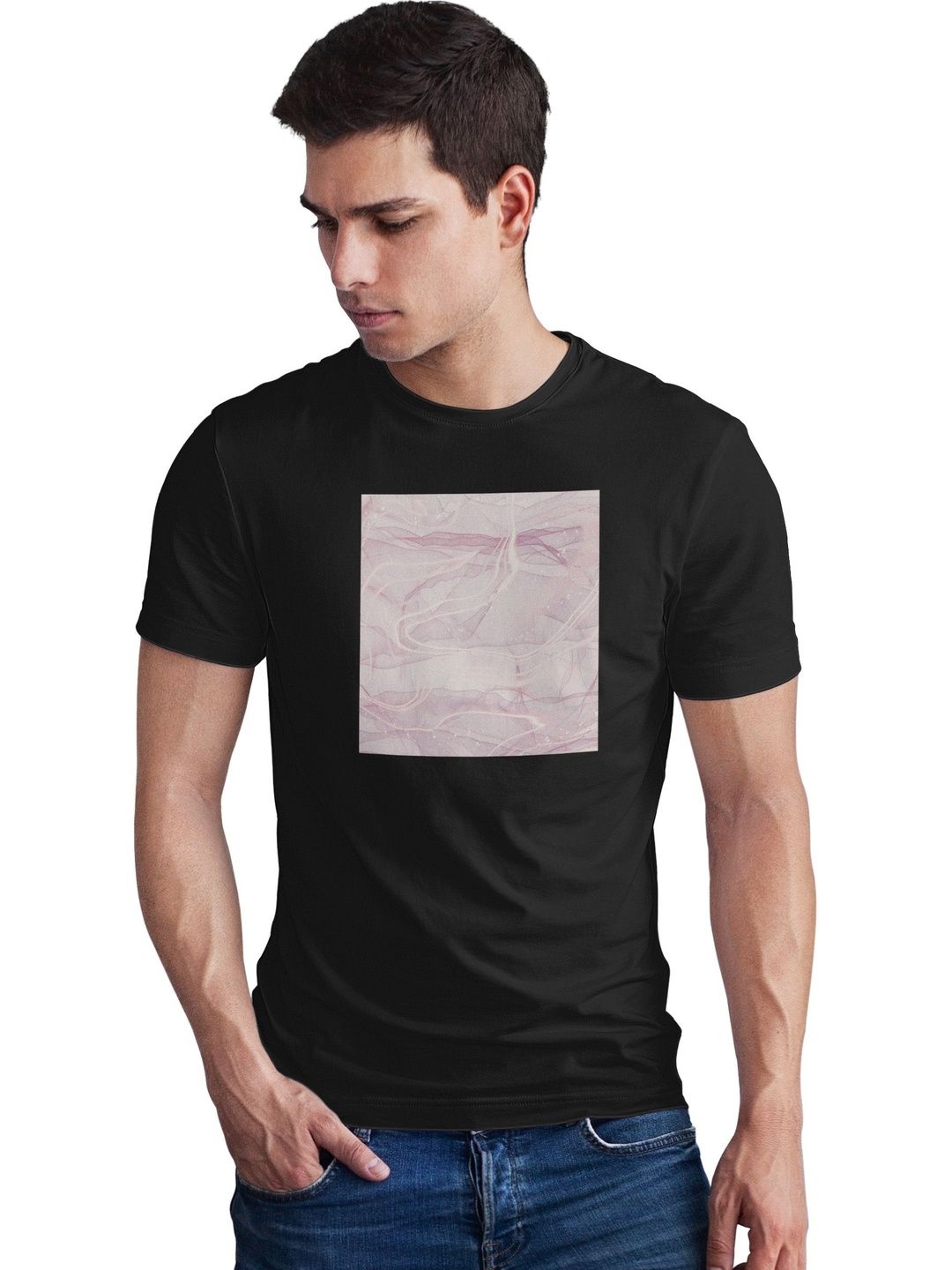 Seekbuylove Men Printed Bio Finish T-shirt
