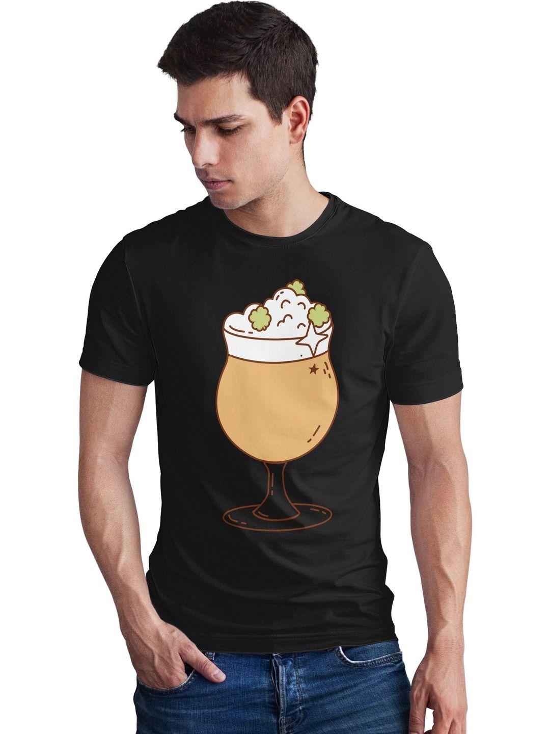 Seekbuylove Men Printed Bio Finish T-shirt