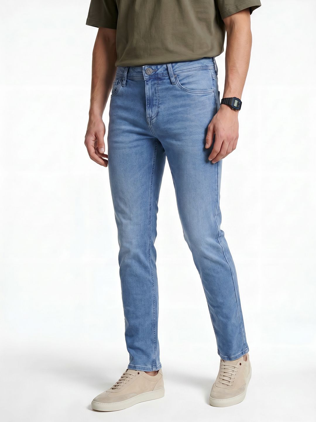 Integriti Men Slim Fit Light Fade Stretchable Jeans
