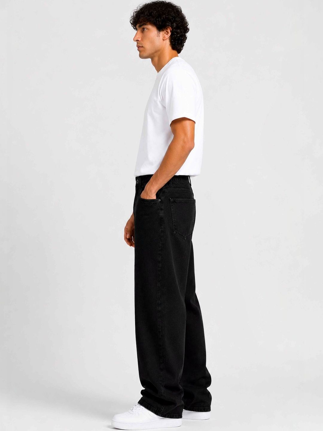 W.T.F - Witnessing True Fashion Men Comfort Straight Fit Mid-Rise Jeans