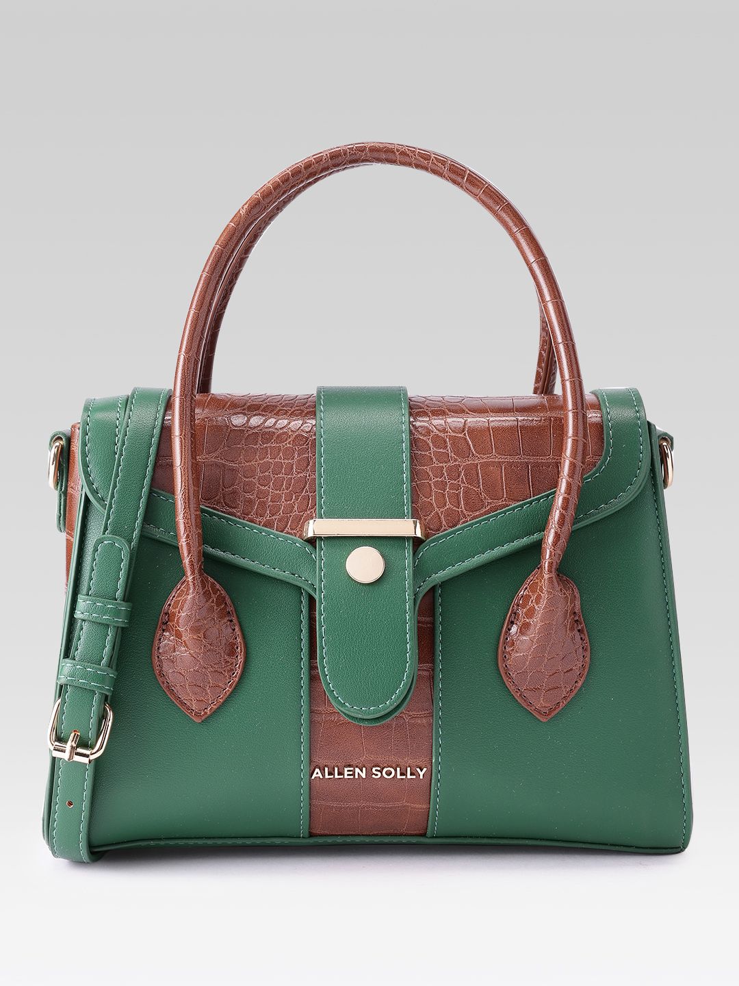 Allen Solly Allen Solly Structured Textured Handheld Bag